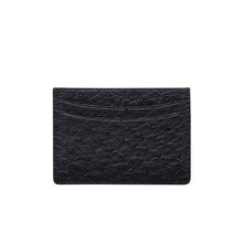 Load image into Gallery viewer, Credit Card Holder in Ostrich Black
