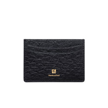 Load image into Gallery viewer, Credit Card Holder in Ostrich Black
