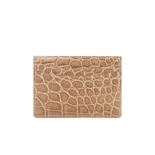 Load image into Gallery viewer, Credit Card Holder in Croc Beige
