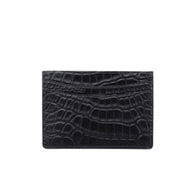 Load image into Gallery viewer, Credit Card Holder in Croc Black
