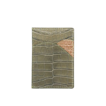 Load image into Gallery viewer, Credit Card Holder D2 in Olive and Beige
