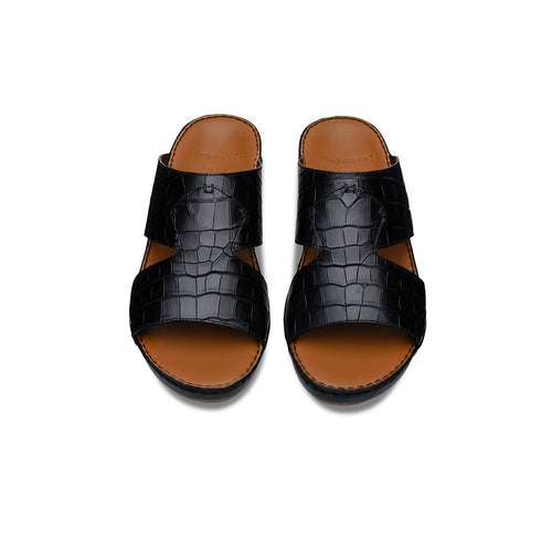 Croc leather sandals 