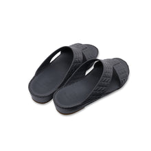 Load image into Gallery viewer, Mens Arabic Sandals Buckle in Cross Stitch in Full Dark Grey
