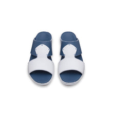 Load image into Gallery viewer, Mens Arabic Sandals Crown in Calf in Blue &amp; White
